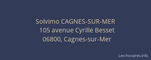 Solvimo CAGNES-SUR-MER