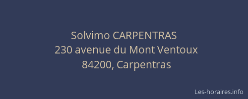 Solvimo CARPENTRAS
