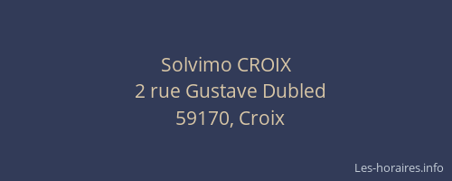 Solvimo CROIX
