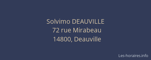 Solvimo DEAUVILLE