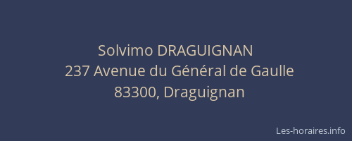 Solvimo DRAGUIGNAN