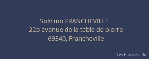 Solvimo FRANCHEVILLE