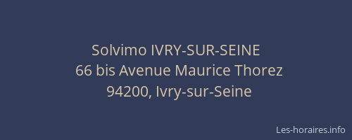 Solvimo IVRY-SUR-SEINE
