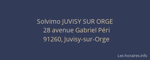 Solvimo JUVISY SUR ORGE