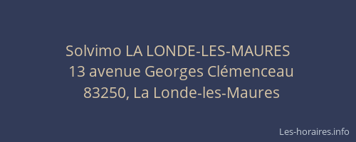 Solvimo LA LONDE-LES-MAURES