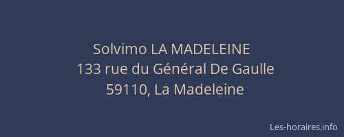 Solvimo LA MADELEINE