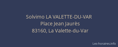 Solvimo LA VALETTE-DU-VAR