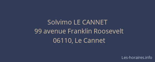 Solvimo LE CANNET