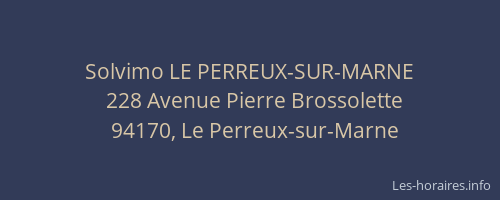 Solvimo LE PERREUX-SUR-MARNE