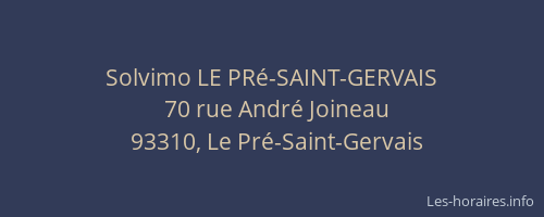 Solvimo LE PRé-SAINT-GERVAIS