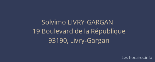 Solvimo LIVRY-GARGAN