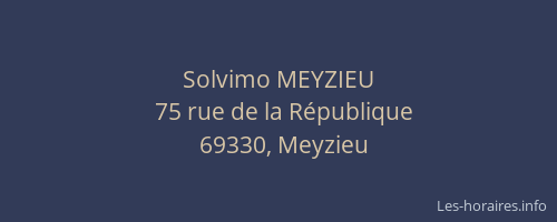 Solvimo MEYZIEU