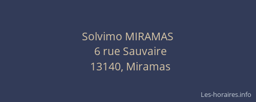 Solvimo MIRAMAS