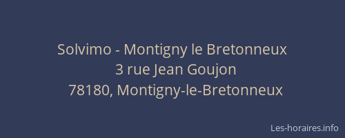 Solvimo - Montigny le Bretonneux