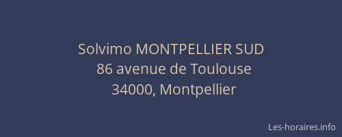 Solvimo MONTPELLIER SUD