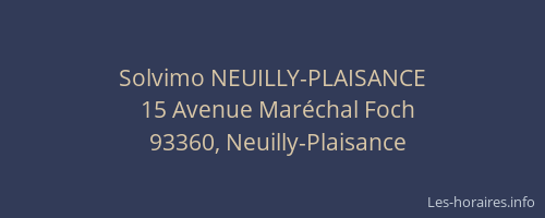 Solvimo NEUILLY-PLAISANCE