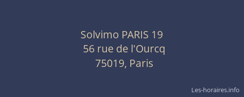 Solvimo PARIS 19