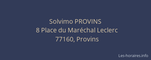 Solvimo PROVINS