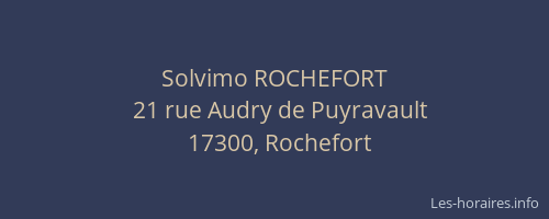 Solvimo ROCHEFORT