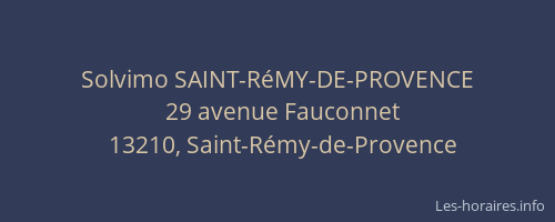 Solvimo SAINT-RéMY-DE-PROVENCE