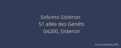 Solvimo Sisteron