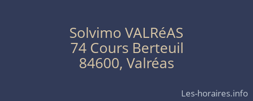 Solvimo VALRéAS