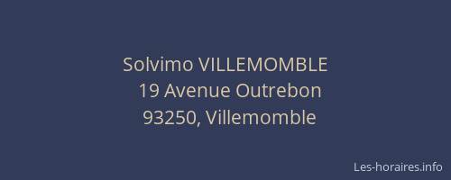 Solvimo VILLEMOMBLE