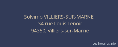 Solvimo VILLIERS-SUR-MARNE