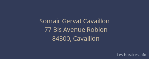 Somair Gervat Cavaillon