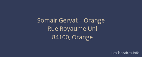 Somair Gervat -  Orange