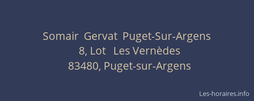 Somair  Gervat  Puget-Sur-Argens