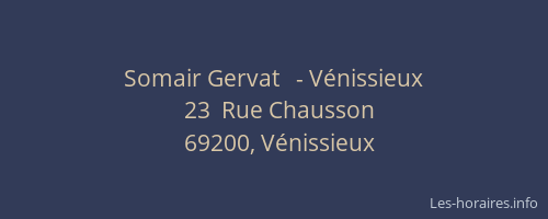 Somair Gervat   - Vénissieux
