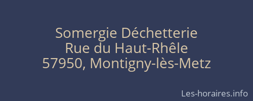 Somergie Déchetterie
