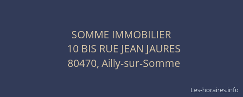 SOMME IMMOBILIER