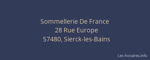 Sommellerie De France