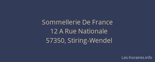 Sommellerie De France