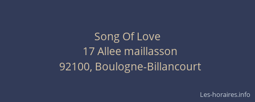 Song Of Love