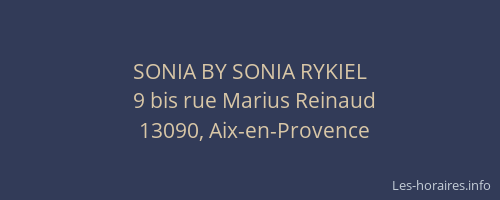 SONIA BY SONIA RYKIEL