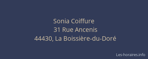 Sonia Coiffure