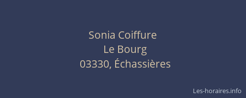 Sonia Coiffure