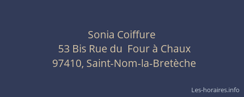 Sonia Coiffure