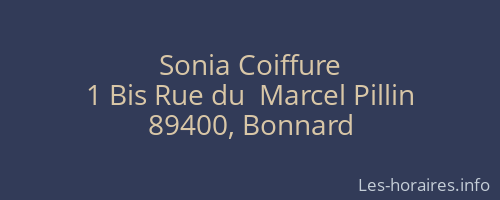 Sonia Coiffure
