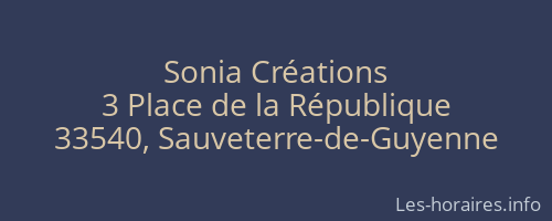 Sonia Créations