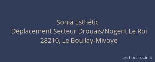 Sonia Esth&eacute;tic