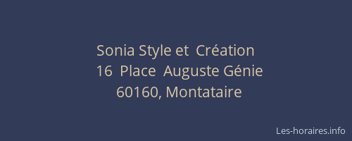 Sonia Style et  Cr&eacute;ation