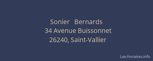 Sonier   Bernards