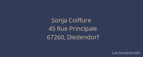 Sonja Coiffure