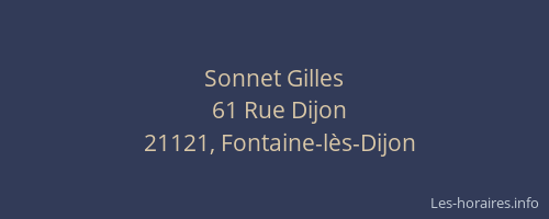 Sonnet Gilles
