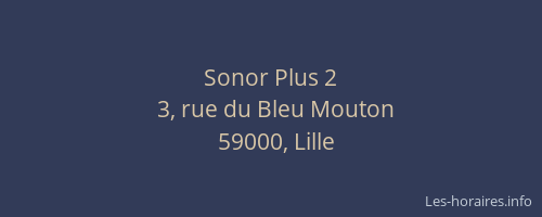 Sonor Plus 2