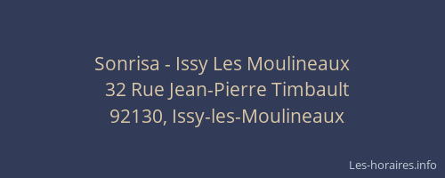 Sonrisa - Issy Les Moulineaux